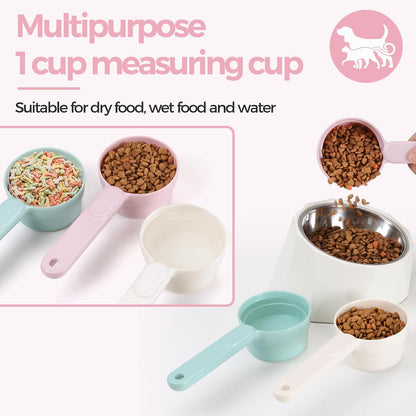ComSaf Dog Food Scoop 1/2 Cup, Pet Food Measuring Cup for Dogs and Cats