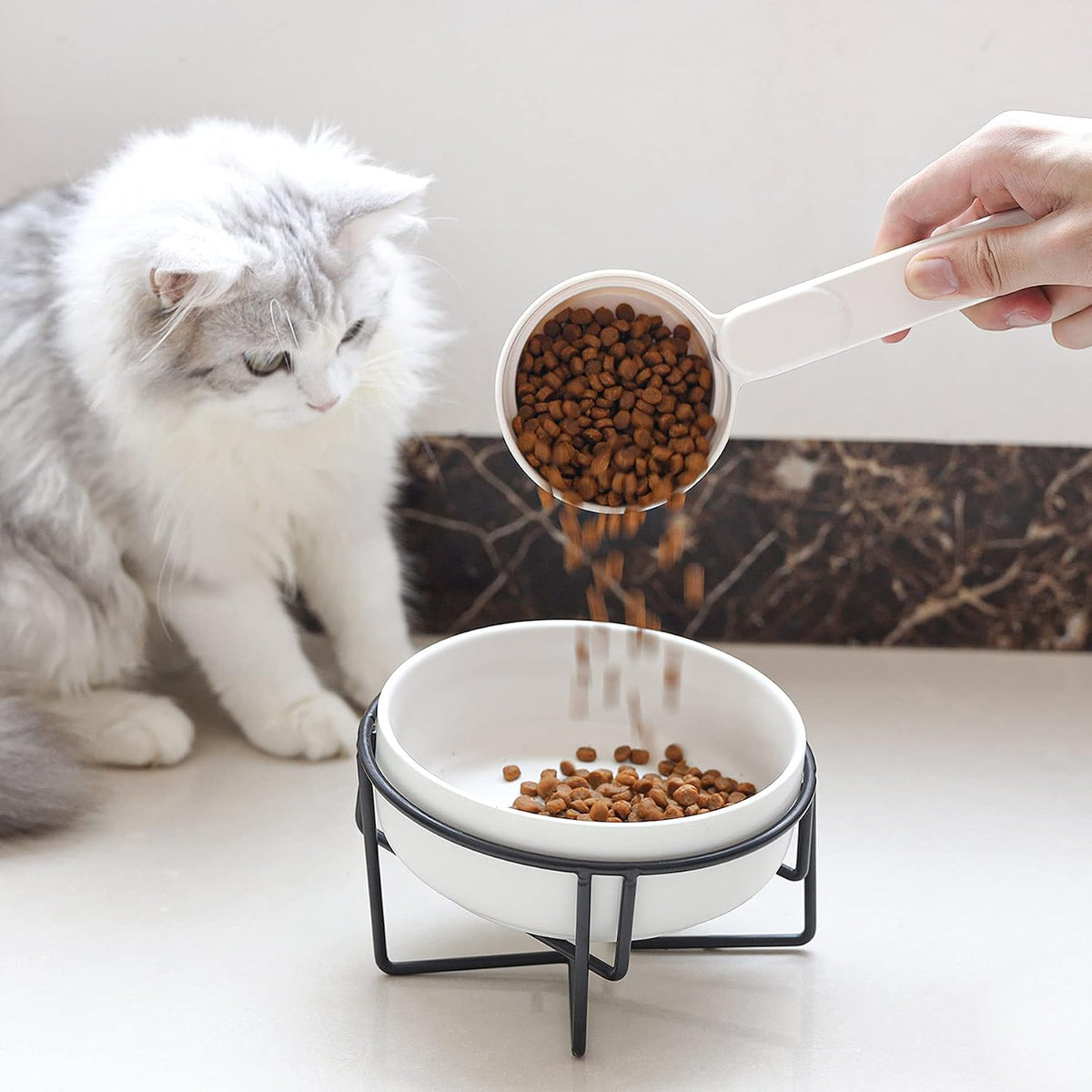 ComSaf Dog Food Scoop 1/2 Cup, Pet Food Measuring Cup for Dogs and Cats
