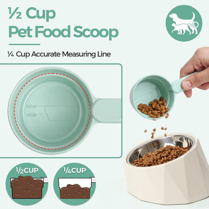 ComSaf Dog Food Scoop 1/2 Cup, Pet Food Measuring Cup for Dogs and Cats