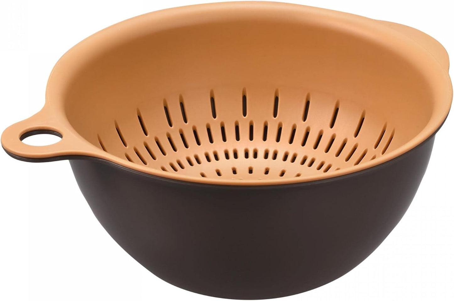 Kitchen Strainer Colander Bowl Set, Medium Double Layer Drain Basin and Basket Suitable for Fruits, Vegetables, Pasta, Cleaning Washing - Purple
