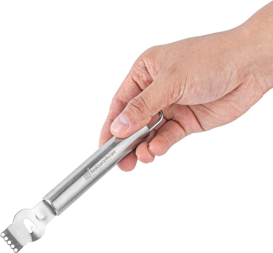 Met Lux Citrus Zester 1 Multi-Purpose Channel Knife - Ergonomic Grip Hanging Loop Stainless Steel Lemon Peeler Corrosion-Resistant For Kitchens And Bars