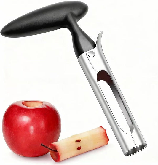 Apple Corer, Apple Corer Tool, Apple Core Removal is easy to use and clean, with sharp stainless steel serrations for quick core removal.
