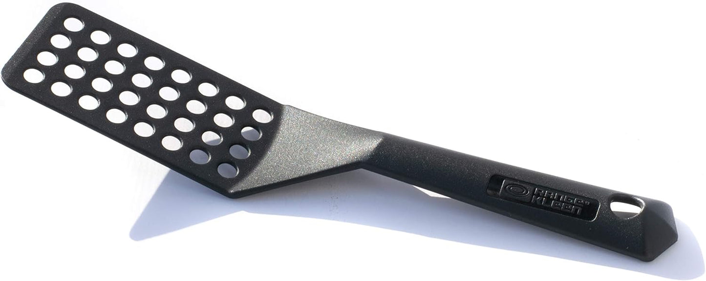Black Nonstick Slotted Spatula/Turner for Crepes, Eggs, Brownies, Lasagna