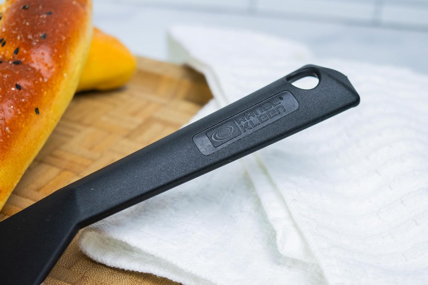 Black Nonstick Slotted Spatula/Turner for Crepes, Eggs, Brownies, Lasagna