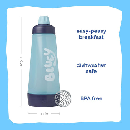 Bluey Pancake Batter Mixer Art Kit, 4 Cups of Batter, Blue/Peach