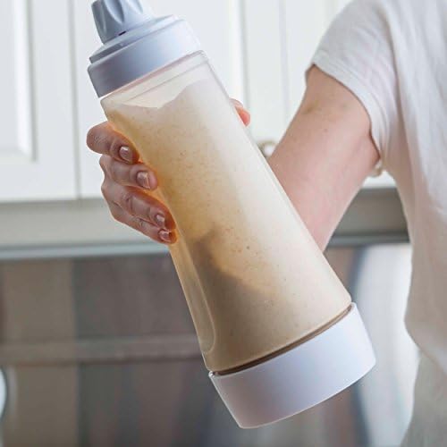 Bluey Pancake Batter Mixer Art Kit, 4 Cups of Batter, Blue/Peach