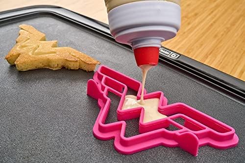 Bluey Pancake Batter Mixer Art Kit, 4 Cups of Batter, Blue/Peach