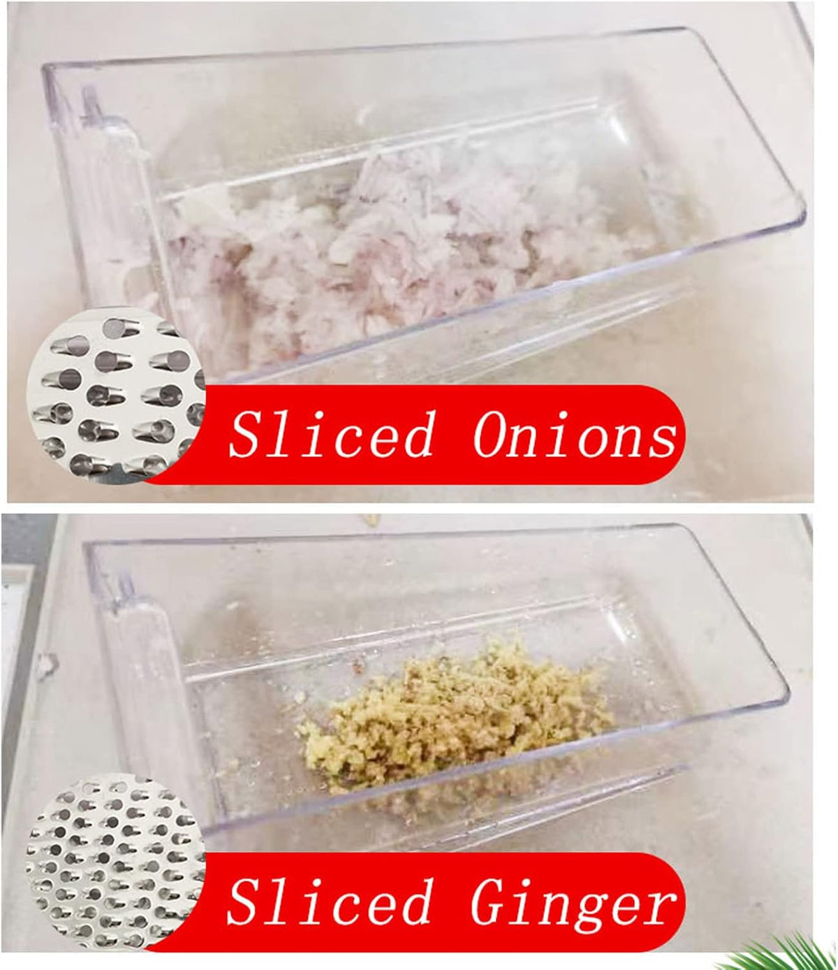 Cheese Grater, Multipurpose Kitchen Box Grater Food Grater Vegetable Shredder with Storage Container for Cheese, Vegetables, Ginger, Garlic (1)