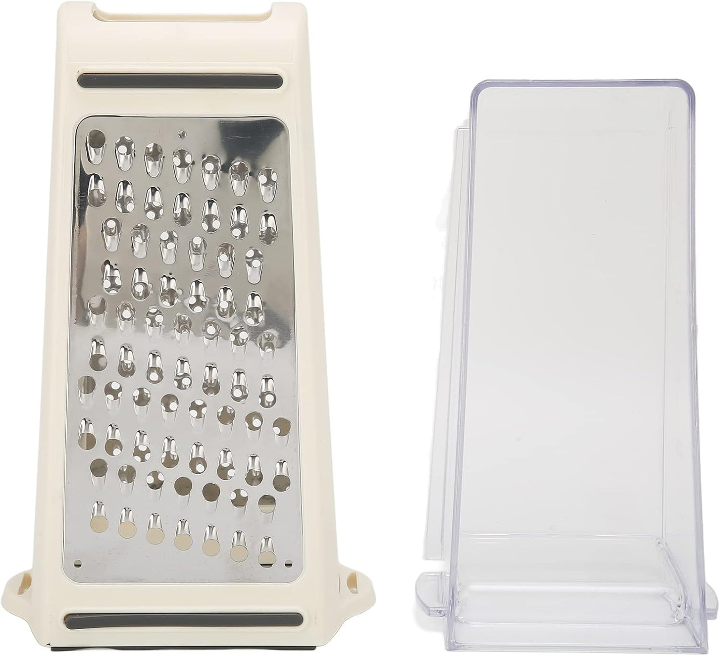 Cheese Grater, Multipurpose Kitchen Box Grater Food Grater Vegetable Shredder with Storage Container for Cheese, Vegetables, Ginger, Garlic (1)