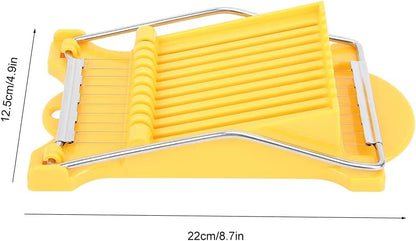 Luncheon Meat Slicer, Veggie Sheet Slicer Quality Stainless Steel 10 Wires Butter Slicer Cutter for 11 Thinner Slices for Soft Fruit Strawberry Luncheon Meat Ham Boiled Egg Cheese Home Use