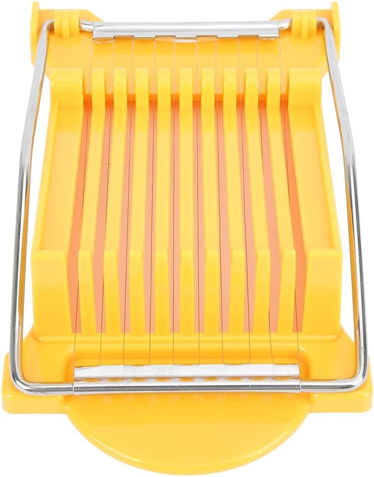 Luncheon Meat Slicer, Veggie Sheet Slicer Quality Stainless Steel 10 Wires Butter Slicer Cutter for 11 Thinner Slices for Soft Fruit Strawberry Luncheon Meat Ham Boiled Egg Cheese Home Use