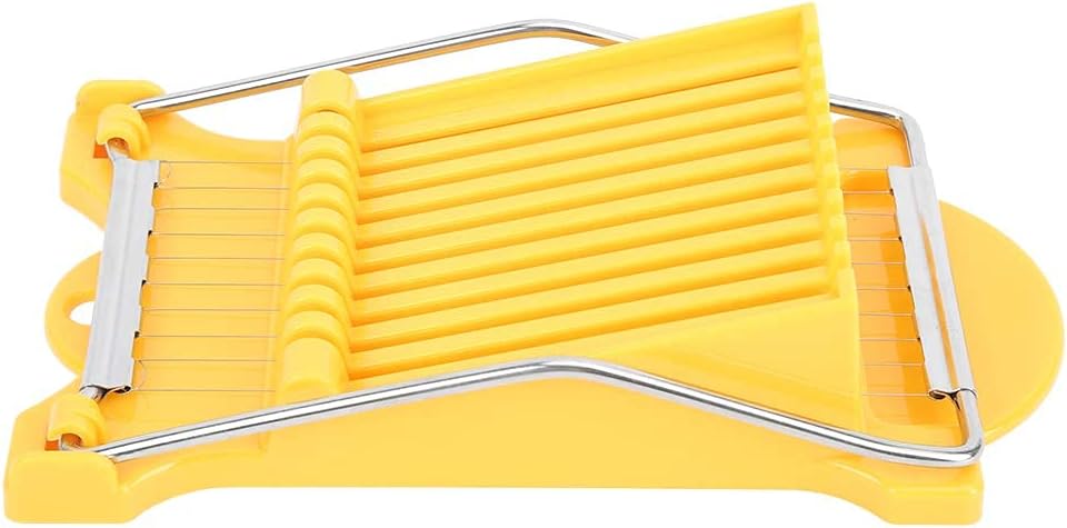 Luncheon Meat Slicer, Veggie Sheet Slicer Quality Stainless Steel 10 Wires Butter Slicer Cutter for 11 Thinner Slices for Soft Fruit Strawberry Luncheon Meat Ham Boiled Egg Cheese Home Use