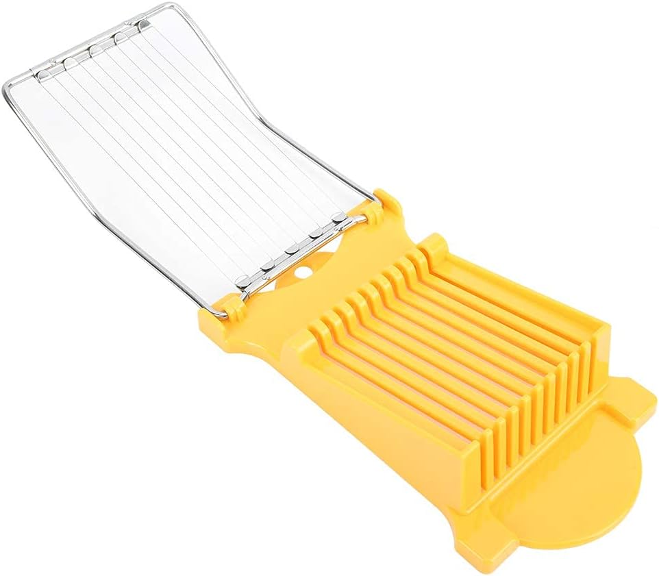 Luncheon Meat Slicer, Veggie Sheet Slicer Quality Stainless Steel 10 Wires Butter Slicer Cutter for 11 Thinner Slices for Soft Fruit Strawberry Luncheon Meat Ham Boiled Egg Cheese Home Use