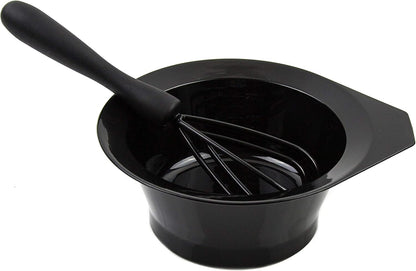 Hair Dye Bowl and Whisk Set - 3 Salon Tint Mixing Bowls - 3 Color Whisks