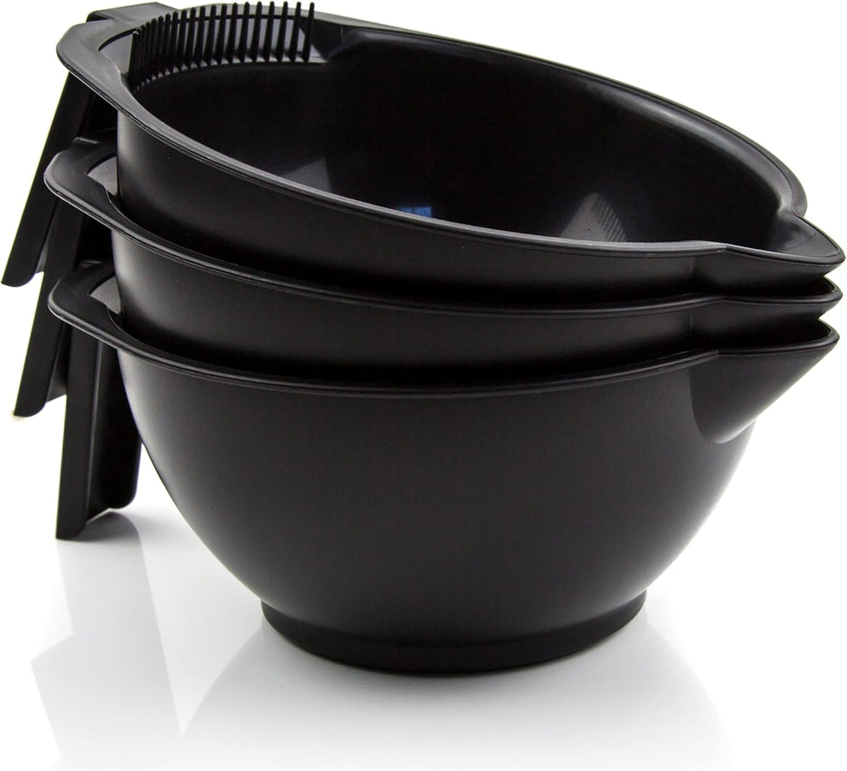 Hair Dye Bowl and Whisk Set - 3 Salon Tint Mixing Bowls - 3 Color Whisks