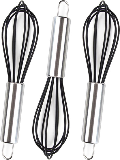 Hair Dye Bowl and Whisk Set - 3 Salon Tint Mixing Bowls - 3 Color Whisks