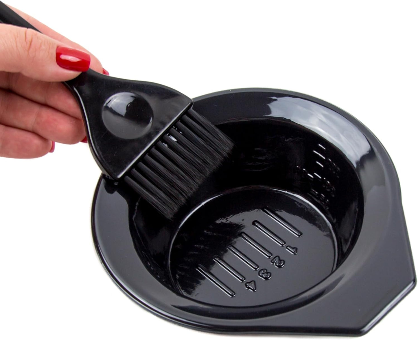 Hair Dye Bowl and Whisk Set - 3 Salon Tint Mixing Bowls - 3 Color Whisks