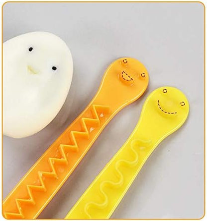 2 Pieces Egg Slicer,Egg Cutter,Egg Cutter for Hard Boiled Eggs,Cute Shape for Children's Bento Lunch Dishwasher Safe and Easy to Clean 2 Slicing Styles