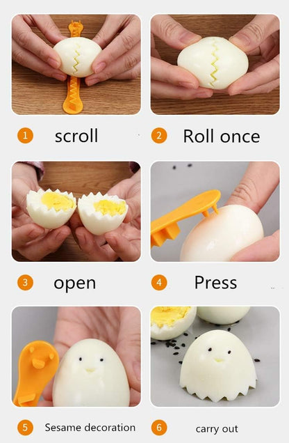 2 Pieces Egg Slicer,Egg Cutter,Egg Cutter for Hard Boiled Eggs,Cute Shape for Children's Bento Lunch Dishwasher Safe and Easy to Clean 2 Slicing Styles