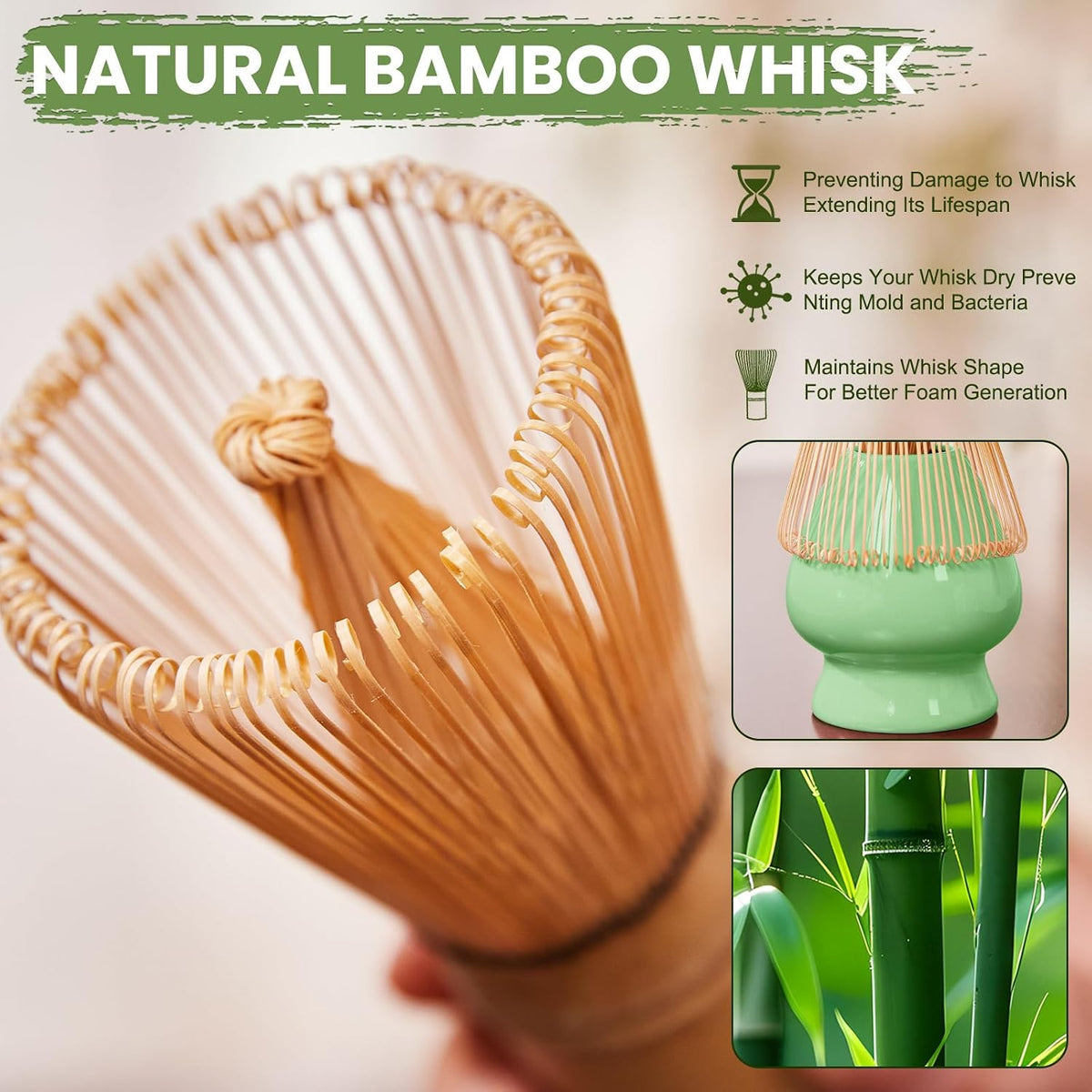 Matcha Whisk Set, Lotus Gradient Red Ceramic Matcha Set Includes Matcha Bowl, Matcha Whisk (Chasen) and Holder, Sifter, Bamboo Scoop & Spoon - 6 Pcs Matcha Kit for Matcha Lovers