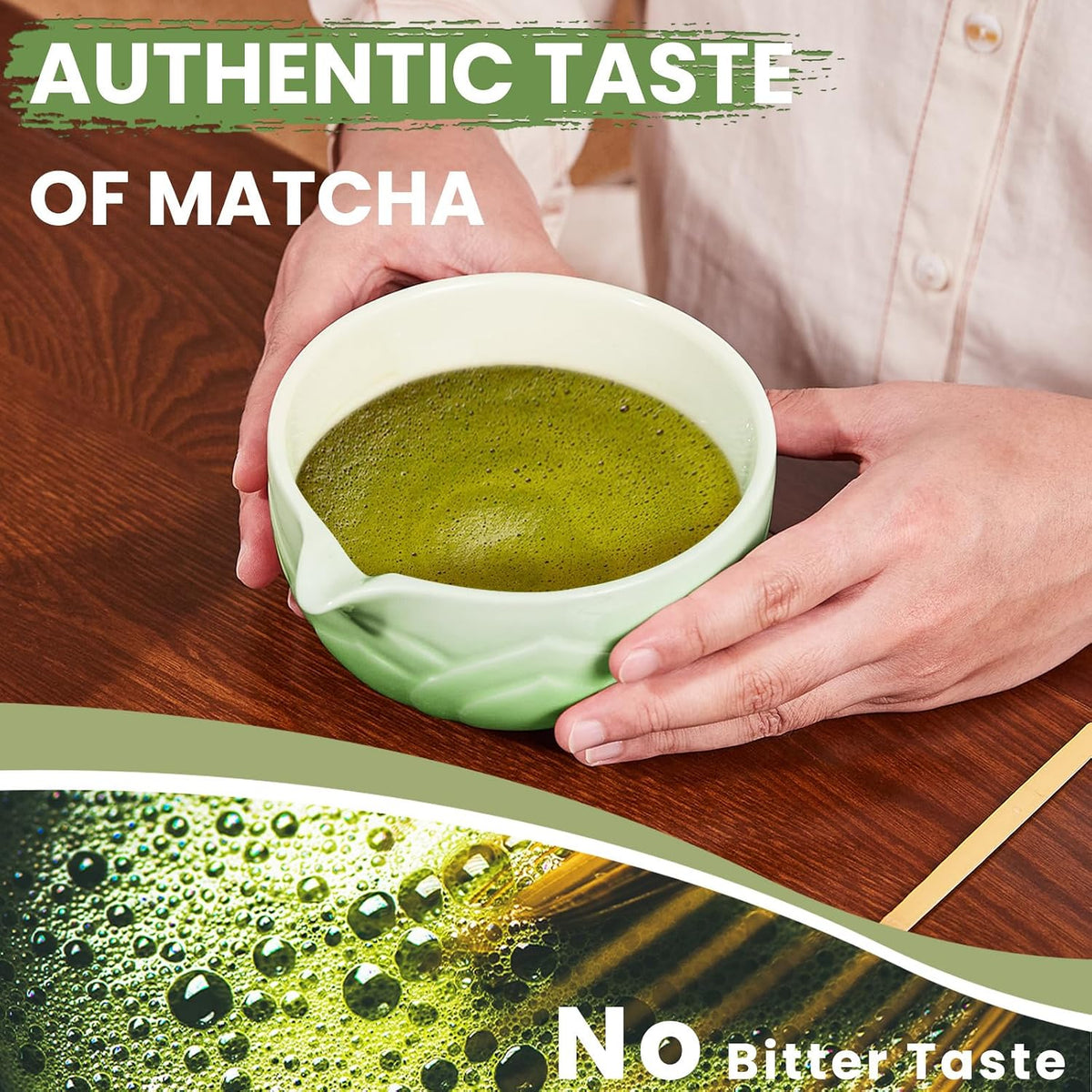 Matcha Whisk Set, Lotus Gradient Red Ceramic Matcha Set Includes Matcha Bowl, Matcha Whisk (Chasen) and Holder, Sifter, Bamboo Scoop & Spoon - 6 Pcs Matcha Kit for Matcha Lovers