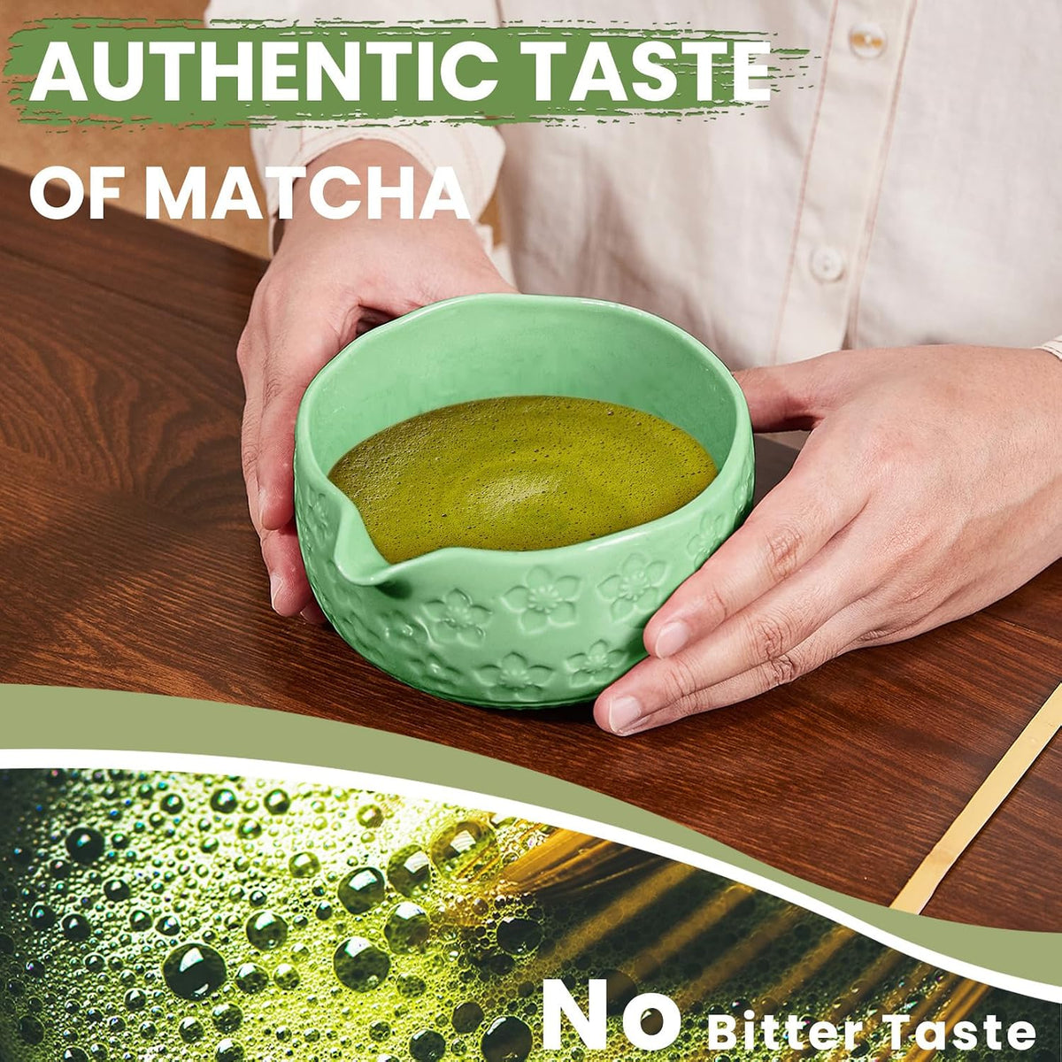 Matcha Whisk Set, Lotus Gradient Red Ceramic Matcha Set Includes Matcha Bowl, Matcha Whisk (Chasen) and Holder, Sifter, Bamboo Scoop & Spoon - 6 Pcs Matcha Kit for Matcha Lovers