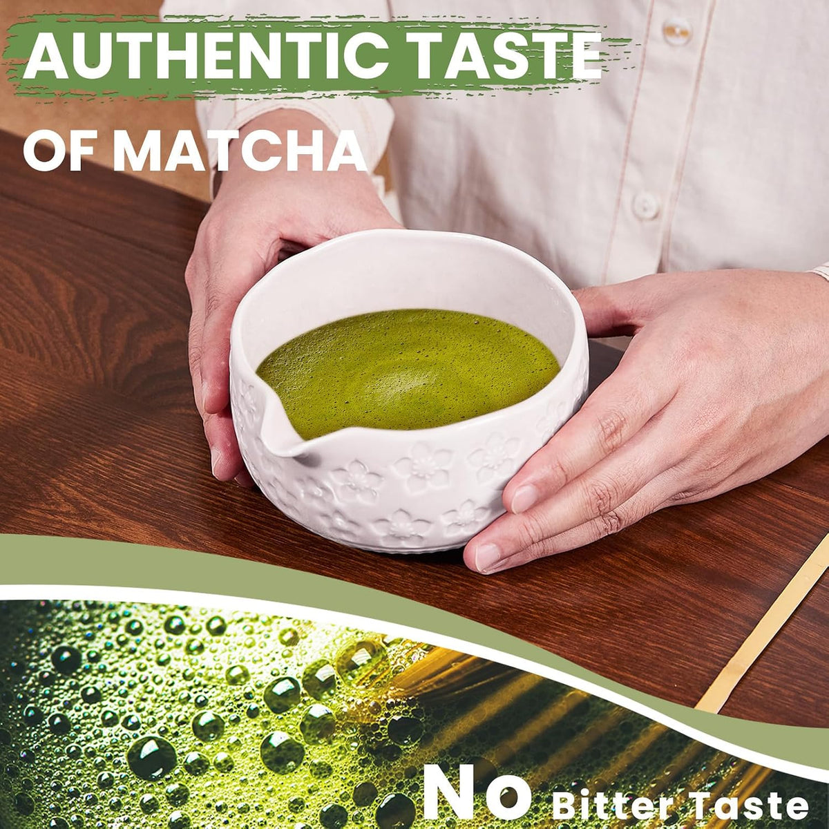 Matcha Whisk Set, Lotus Gradient Red Ceramic Matcha Set Includes Matcha Bowl, Matcha Whisk (Chasen) and Holder, Sifter, Bamboo Scoop & Spoon - 6 Pcs Matcha Kit for Matcha Lovers
