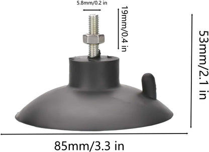 4 PCs French Fry Suction Cup Feet Commercial Suction Cup Feet with Screws for Industrial Commercial French Fry Cutter (Black)