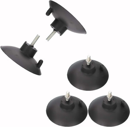 4 PCs French Fry Suction Cup Feet Commercial Suction Cup Feet with Screws for Industrial Commercial French Fry Cutter (Black)