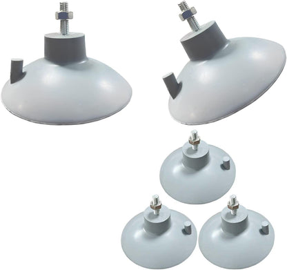 4 PCs French Fry Suction Cup Feet Commercial Suction Cup Feet with Screws for Industrial Commercial French Fry Cutter (Black)