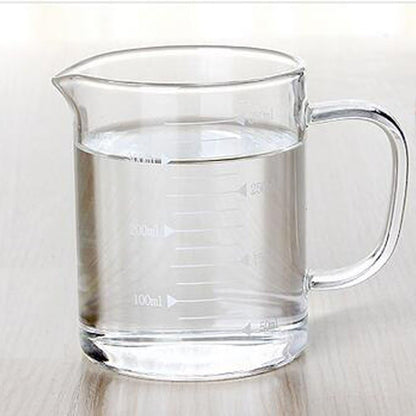 Borosilicate Glass Measuring Cup 350 mL with Spout and Handle Clear