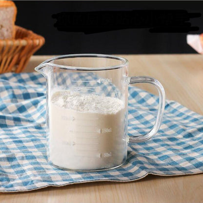 Borosilicate Glass Measuring Cup 350 mL with Spout and Handle Clear