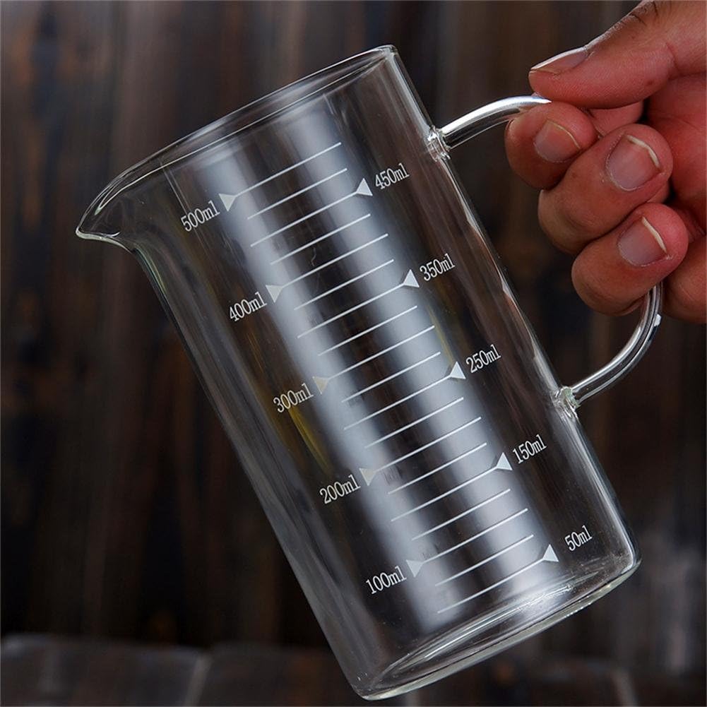 Borosilicate Glass Measuring Cup 350 mL with Spout and Handle Clear