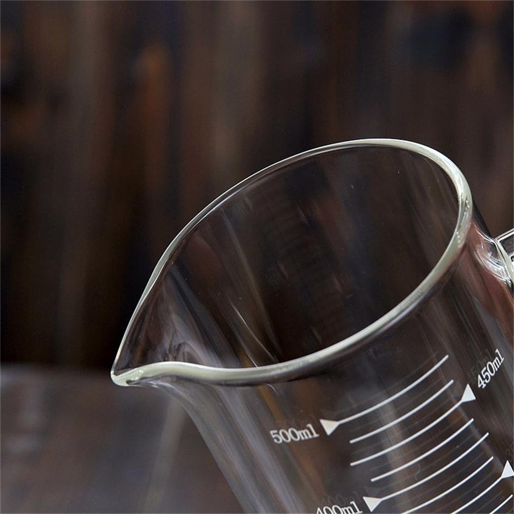Borosilicate Glass Measuring Cup 350 mL with Spout and Handle Clear