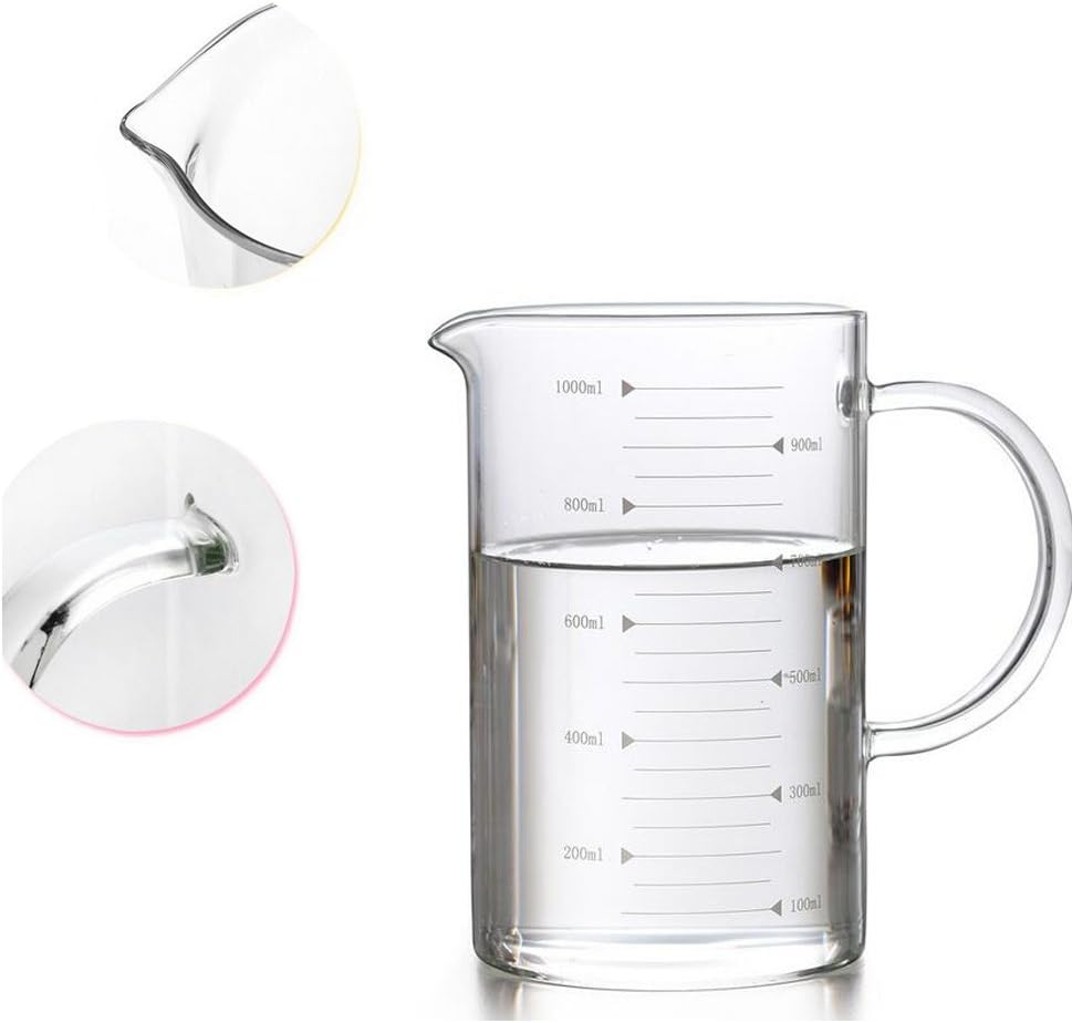 Borosilicate Glass Measuring Cup 350 mL with Spout and Handle Clear