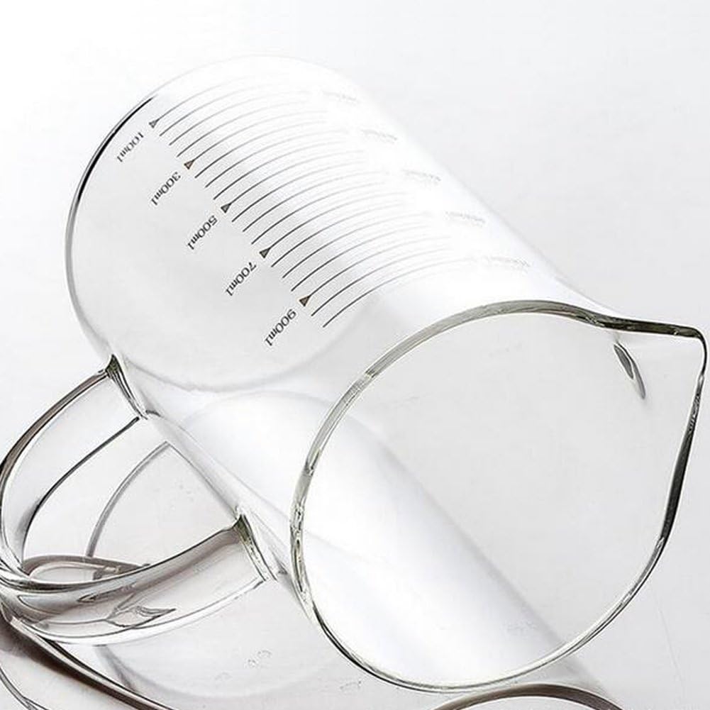 Borosilicate Glass Measuring Cup 350 mL with Spout and Handle Clear