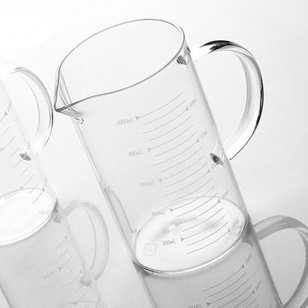 Borosilicate Glass Measuring Cup 350 mL with Spout and Handle Clear