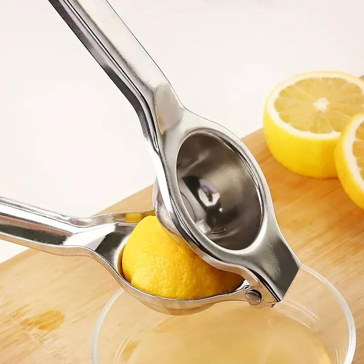 Lemon Squeezer Juicer, 9 Inch Stainless Steel Handheld Press Manual Squeezer for Kitchen Tomatoes, Apples and Carrots (9 inch)