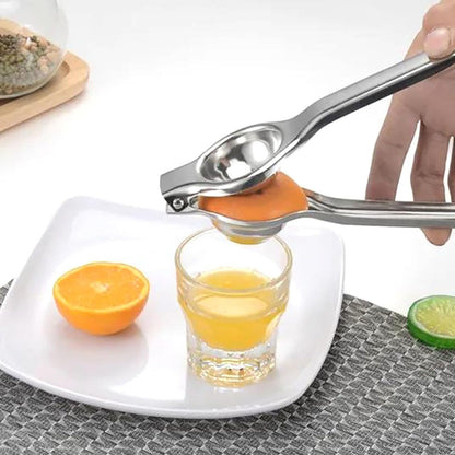 Lemon Squeezer Juicer, 9 Inch Stainless Steel Handheld Press Manual Squeezer for Kitchen Tomatoes, Apples and Carrots (9 inch)