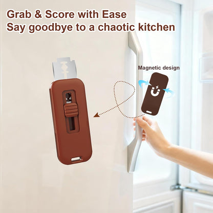 Bread Lame Dough Scoring Tool, Upgraded Lame Bread Tool, Extractable Sourdough Scoring Tool, Bread Scoring Tool with Magnetic, for Sourdough Bread baking Making（Includes 5 Bread Razor Blades）