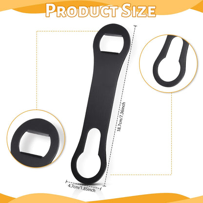 Bottle Opener Spout Remover Flat Bar Key, Black, 4 Pcs