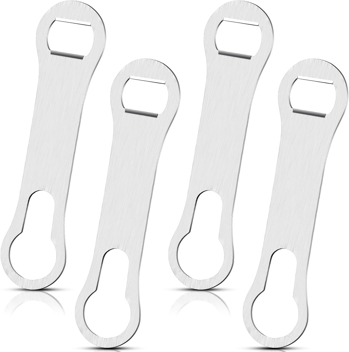 Bottle Opener Spout Remover Flat Bar Key, Black, 4 Pcs