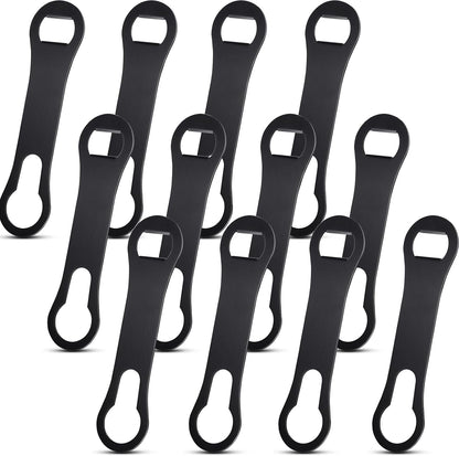 Bottle Opener Spout Remover Flat Bar Key, Black, 4 Pcs