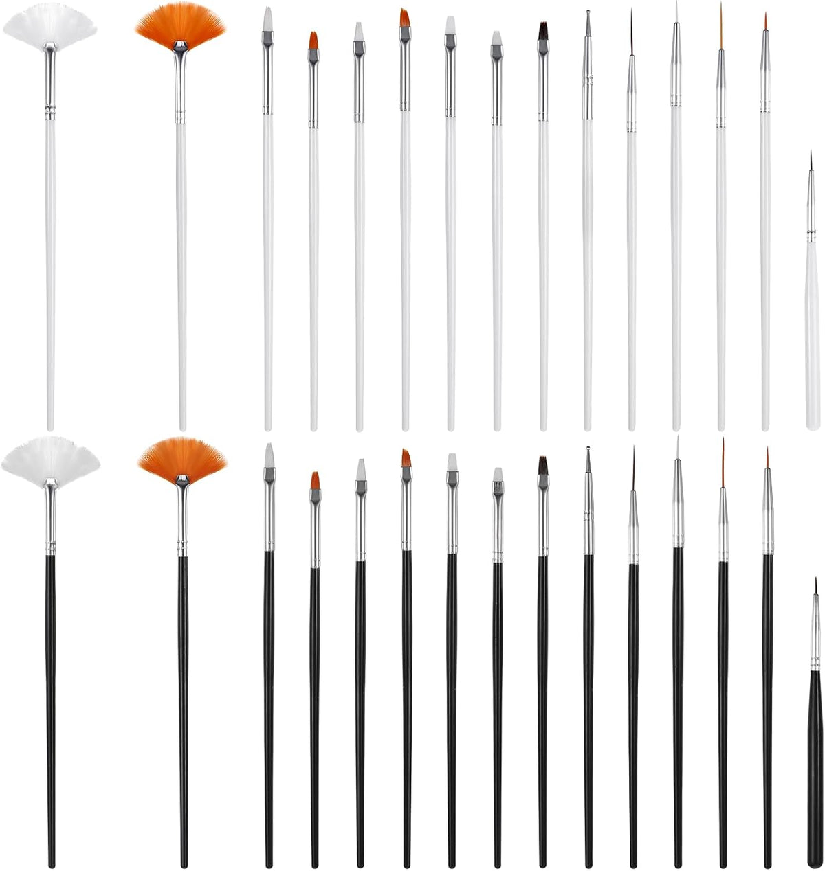 30PCS Food Safe Paint Brushes, Cookie Paint Brushes Cake Painting Brush Fondant Paints Brush Cake Decorating Painting Tool, Icing Pastry Brushs DIY Tool Set for Cupcakes Cookie Decorating Supplies
