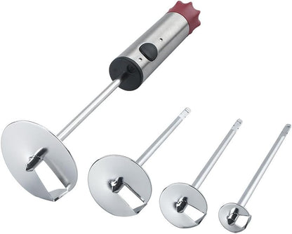 Multifunction Fruit Corer Set with Four Stainless Steel Replacement Blades Heavy Duty Core Remover and Pitter for Easy Fruit and Vegetable Preparation in Kitchen