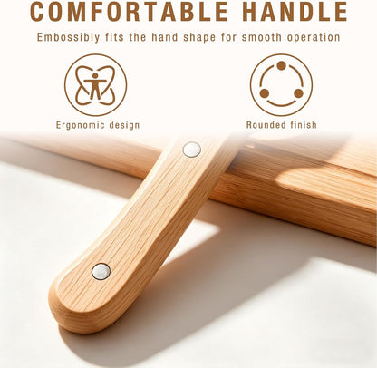 2 Pack Multifunctional Vegetable Peeler, 3 in 1 Kitchen Peeler with Bottle Opener and Wooden Handle, Kitchen Gadgets Tool for Fruit Pumpkin Peeling Potato Carrot Veggie Peeler