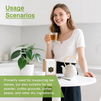 Perfect Measure Loose Leaf Tea Spoon – Premium 18/8 Stainless Steel Tea Scoop for All Tea Types – Connoisseur’s Choice