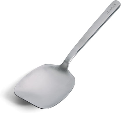 Measuring Chef Spoon – Stainless Steel Cooking Spoon with Engraved Tablespoon Teaspoon and Milliliter Markings for Precise Measuring Mixing Sauces Dressings Marinades and Cooking Prep