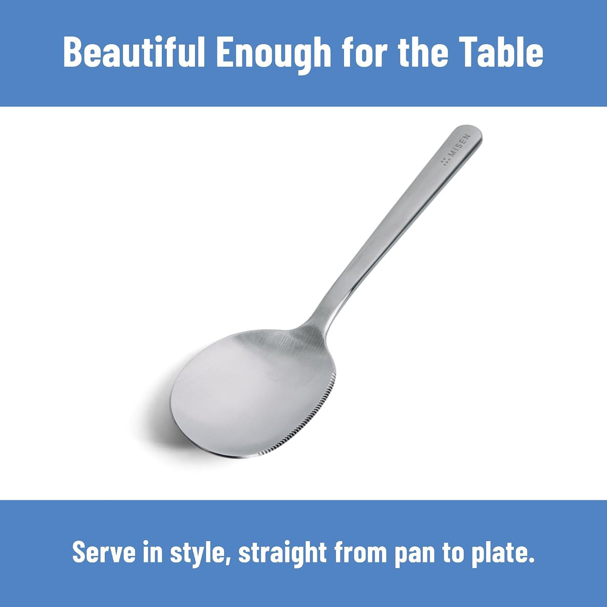 Measuring Chef Spoon – Stainless Steel Cooking Spoon with Engraved Tablespoon Teaspoon and Milliliter Markings for Precise Measuring Mixing Sauces Dressings Marinades and Cooking Prep