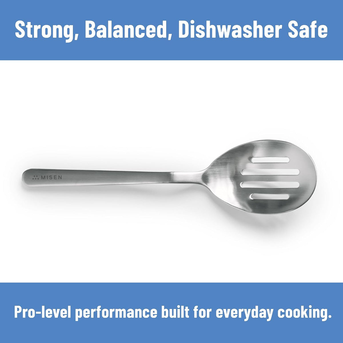 Measuring Chef Spoon – Stainless Steel Cooking Spoon with Engraved Tablespoon Teaspoon and Milliliter Markings for Precise Measuring Mixing Sauces Dressings Marinades and Cooking Prep